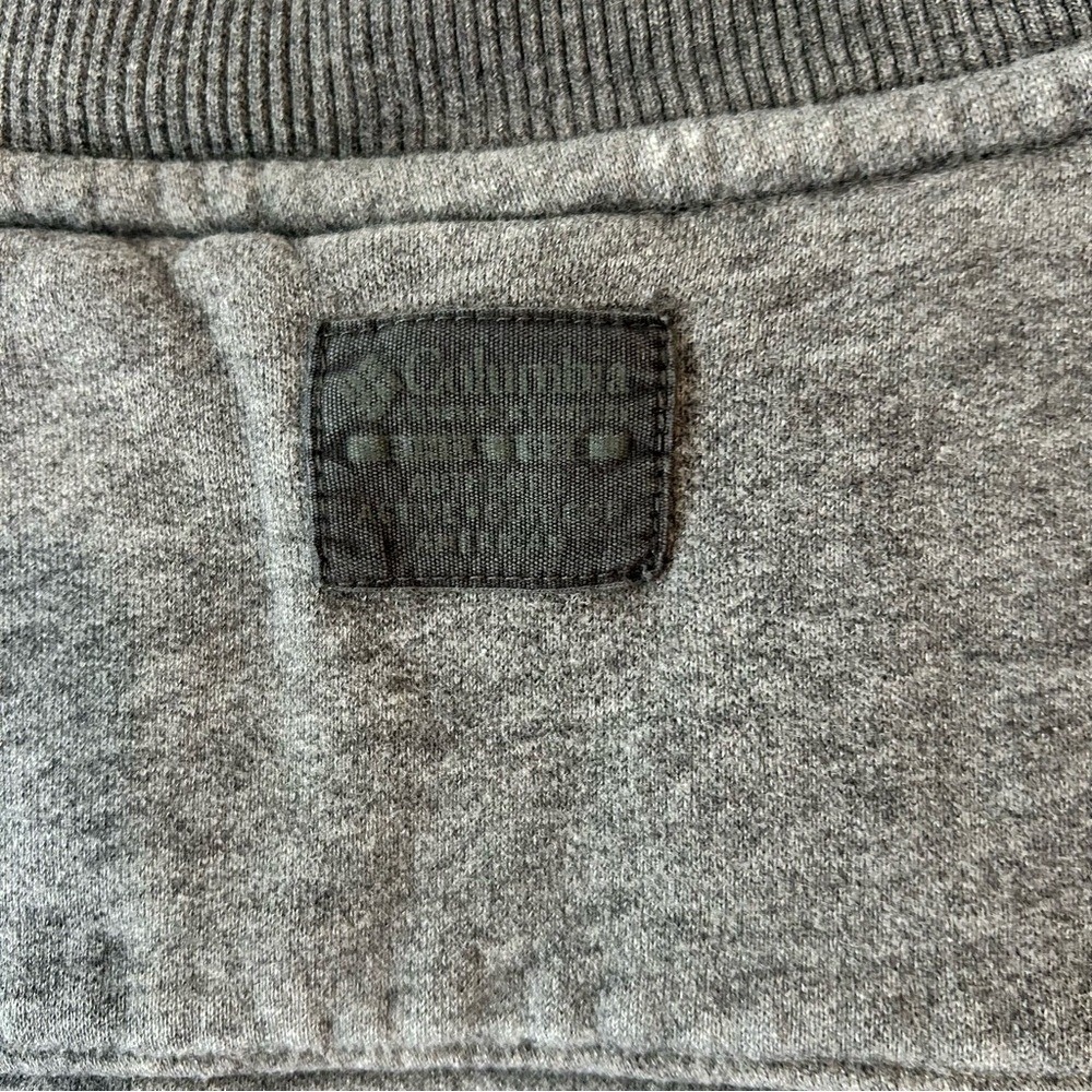 Columbia Mens XXL Charcoal Gray Heather Crewneck Fleece Sweatshirt Relaxed Fit - Picture 6 of 9